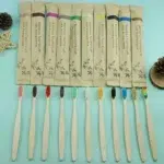 10pcs Colorful Natural Bamboo Toothbrush