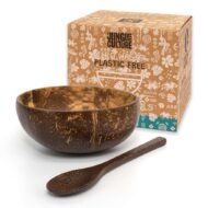 Patterned Coconut Bowl & Spoon Single Set - Image 6