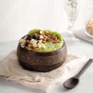 Patterned Coconut Bowl & Spoon Single Set - Image 8