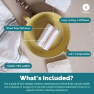 Eco Dish Sponges | Pack of 4 - Image 4