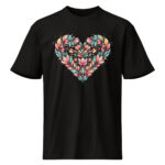 Romantic Floral Heart Valentine T-Shirt